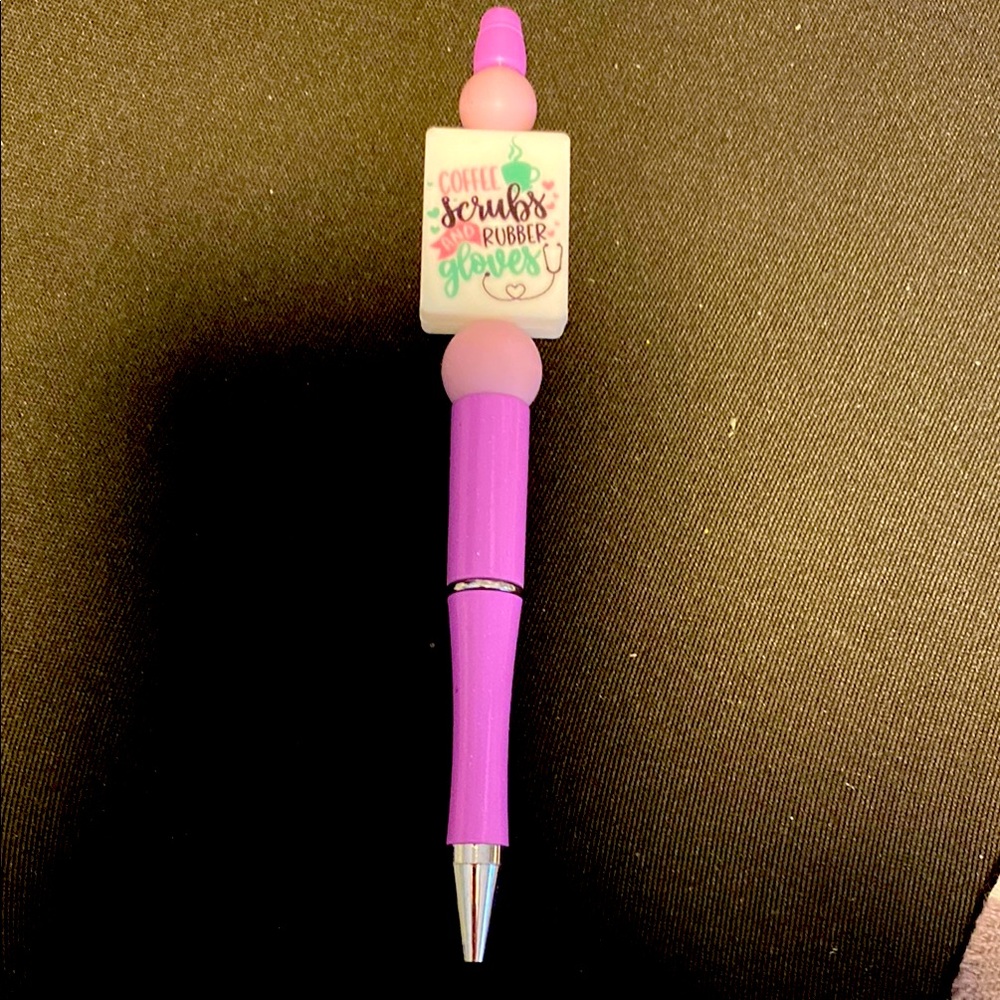 Pink Pen with Inspirational Charm nurse